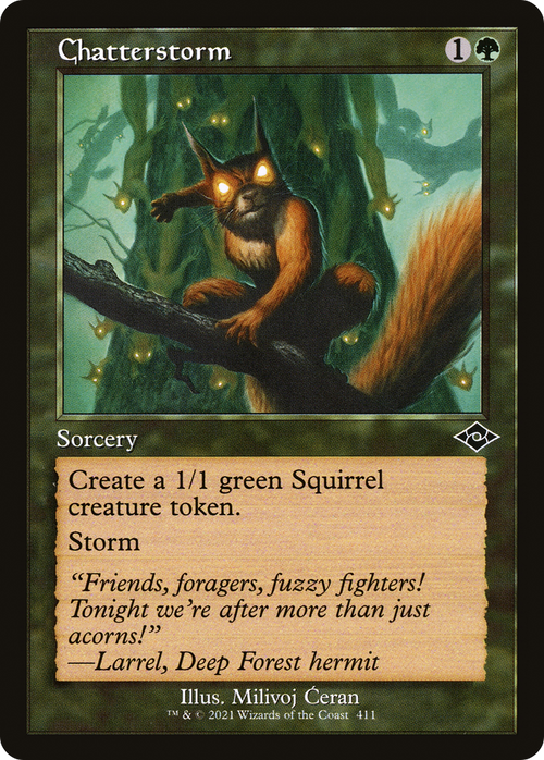 Chatterstorm (Retro Frame) (MH2-411) - Modern Horizons 2 Foil