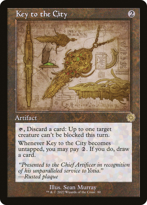 Key to the City (Schematic) (BRR-090) - The Brothers' War Retro Artifacts