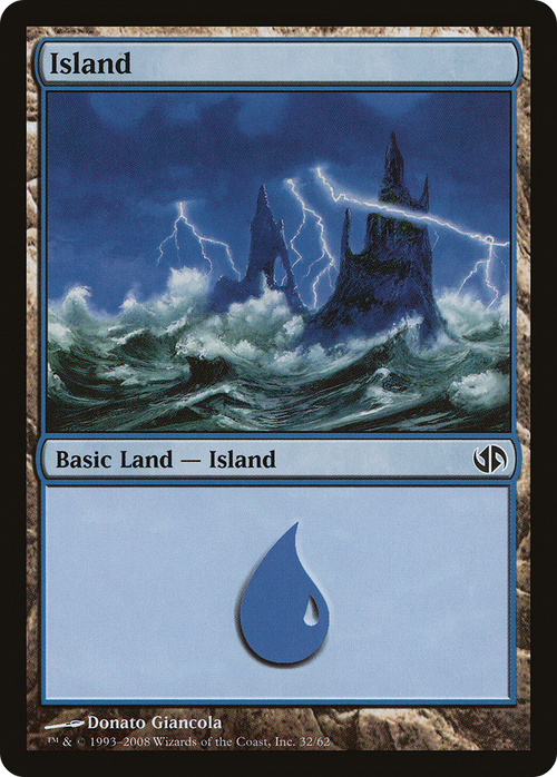 Island (32) (DD2-032) - Duel Decks: Jace vs. Chandra