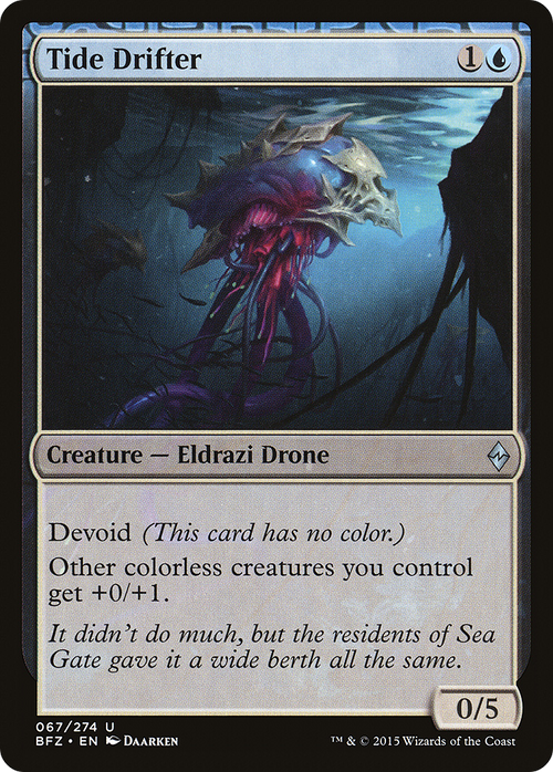 Tide Drifter (BFZ-067) - Battle for Zendikar: (devoid)