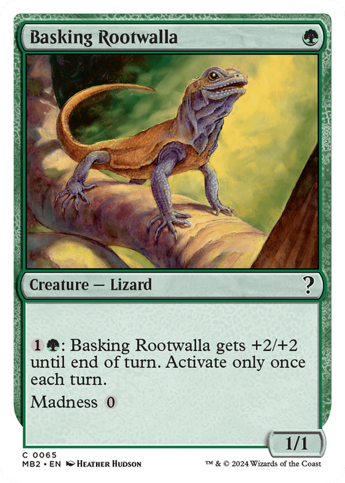 Basking Rootwalla (White Border) (MB2-065) - Mystery Booster 2