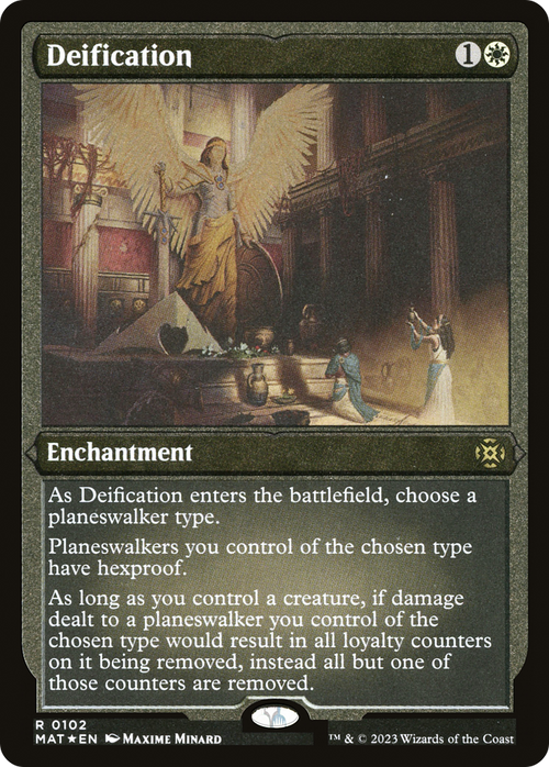 Deification (Foil Etched) (MAT-102) - March of the Machine: The Aftermath Foil