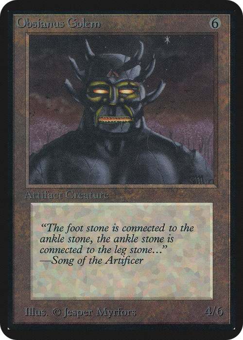 Obsianus Golem (LEA-) - Limited Edition Alpha