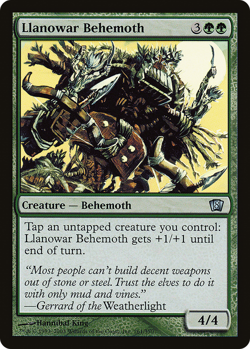 Llanowar Behemoth (8ED-261) - 8th Edition