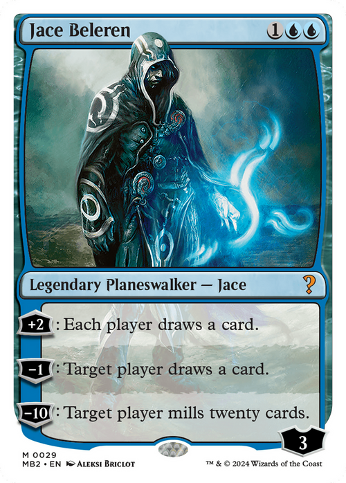 Jace Beleren (White Border) (MB2-029) - Mystery Booster 2