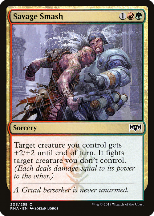Savage Smash (RNA-203) - Ravnica Allegiance Foil