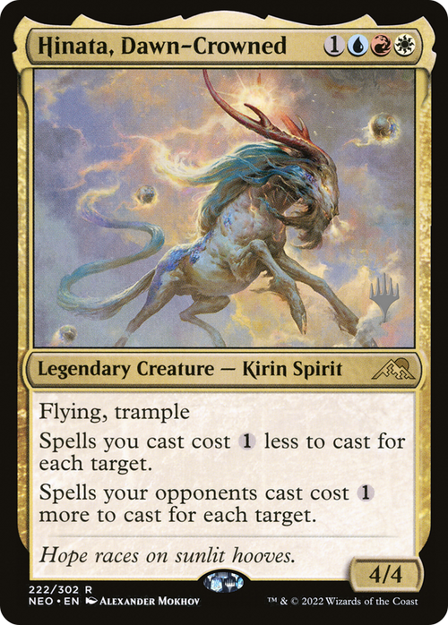 Hinata, Dawn-Crowned (PPNEO-222) - Kamigawa: Neon Dynasty Promos Foil