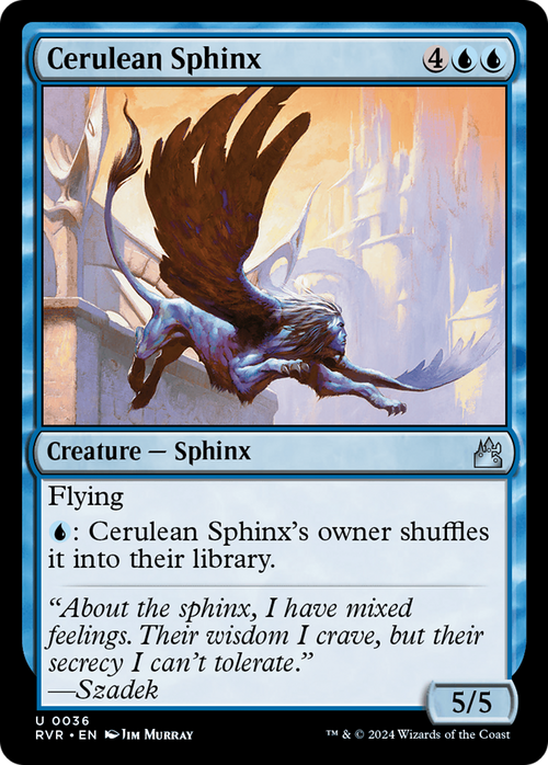 Cerulean Sphinx (RVR-036) - Ravnica Remastered
