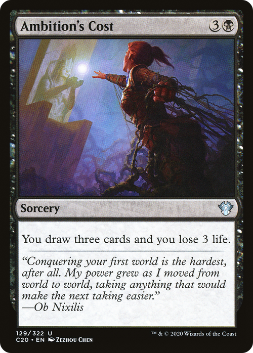 Ambition's Cost (C20-129) - Commander 2020