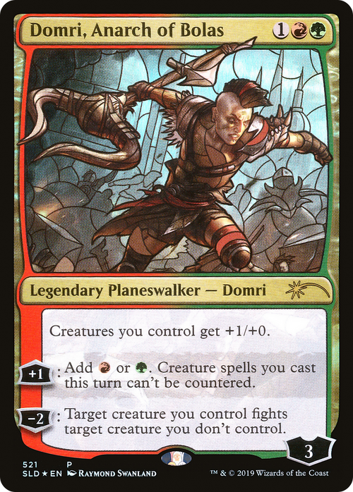 Domri, Anarch of Bolas (Stained Glass) (SLD-521) - Secret Lair Drop Foil