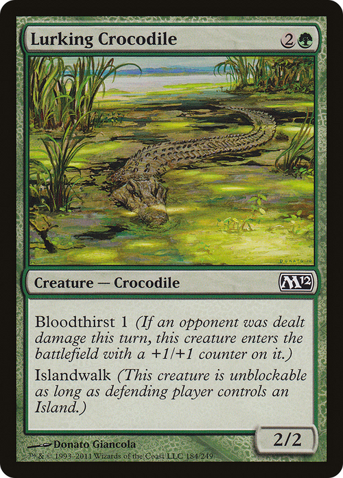 Lurking Crocodile (M12-184) - Magic 2012