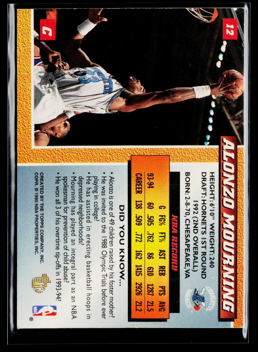 Alonzo Mourning