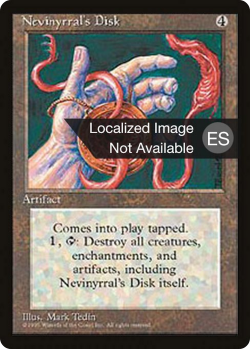Nevinyrral's Disk (4BB-) - Fourth Edition Foreign Black Border