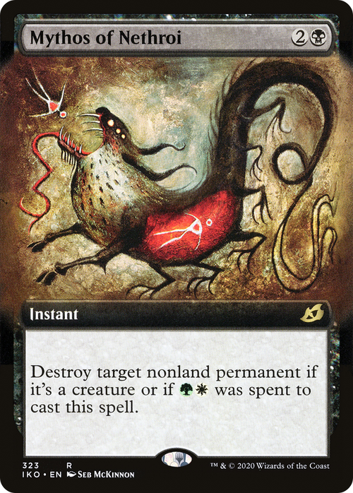 Mythos of Nethroi (Extended Art) (IKO-323) - Ikoria: Lair of Behemoths: (Extended Art) Foil