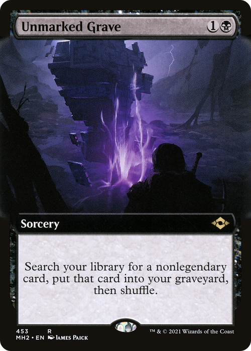 Unmarked Grave (Extended Art) (MH2-453) - Modern Horizons 2: (Extended Art)