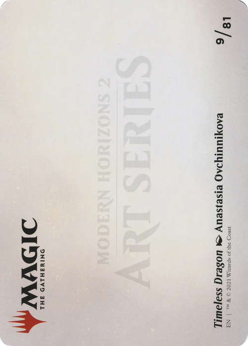Timeless Dragon // Timeless Dragon (AMH2-009) - Modern Horizons 2 Art Series (Borderless) Foil