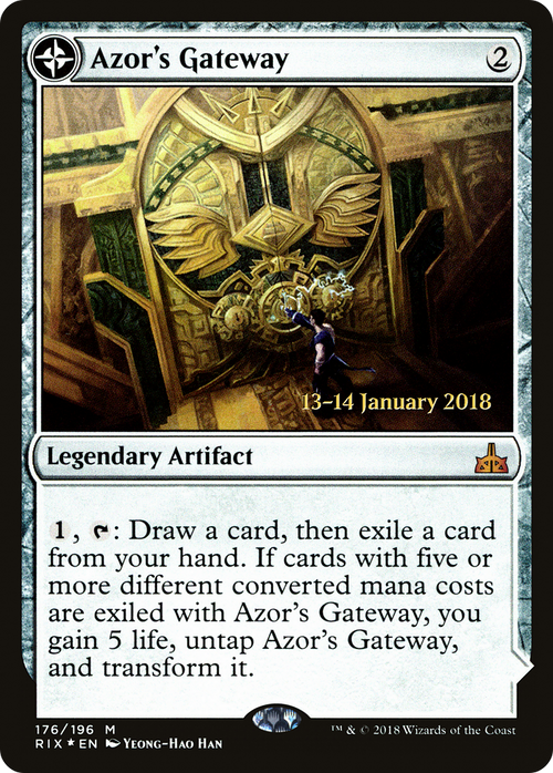 Azor's Gateway (PRE-176S) - Rivals of Ixalan Promos: (compasslanddfc) Foil