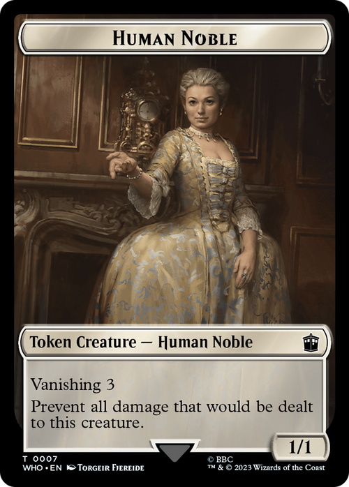 Human Noble (TWHO-007) - Doctor Who Tokens