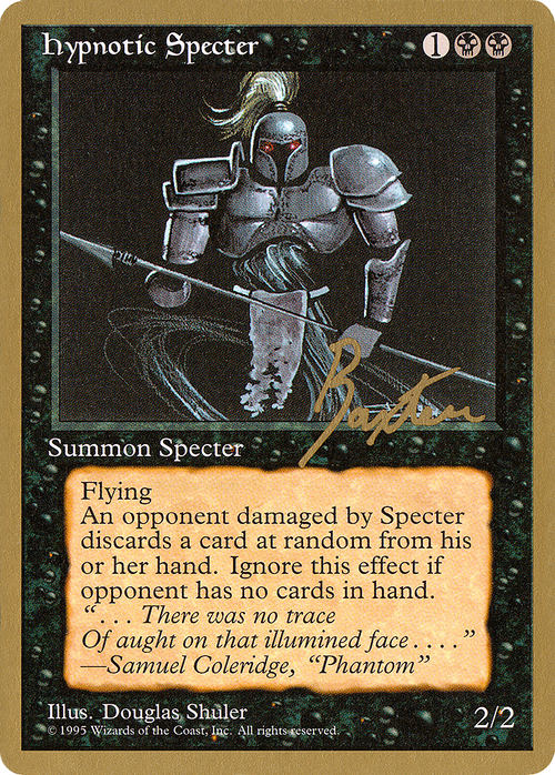 Hypnotic Specter - 1996 George Baxter (4ED) (WCD-) - Pro Tour Collector Set