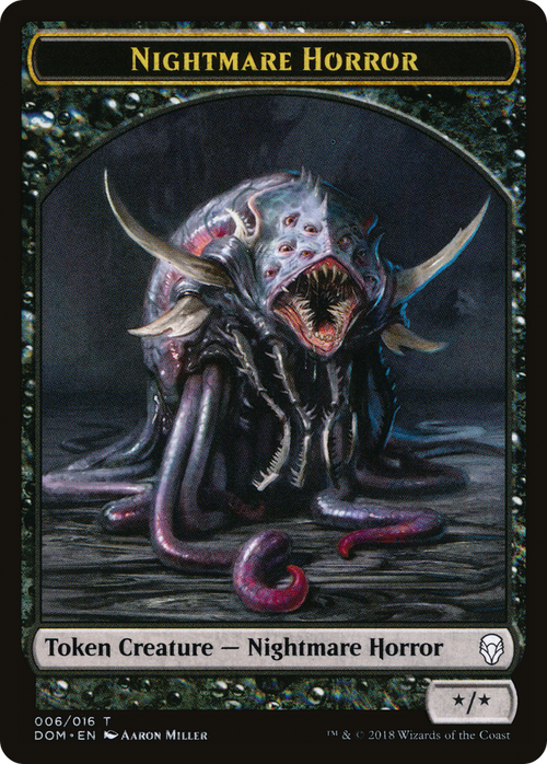 Nightmare Horror Token (DOM-006) - Dominaria Tokens