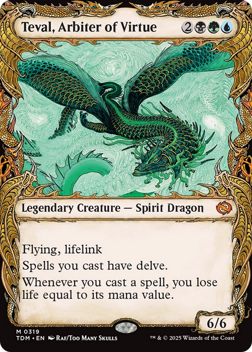 Teval, Arbiter of Virtue (Showcase) (TDM-319) - Tarkir: Dragonstorm: (Showcase)