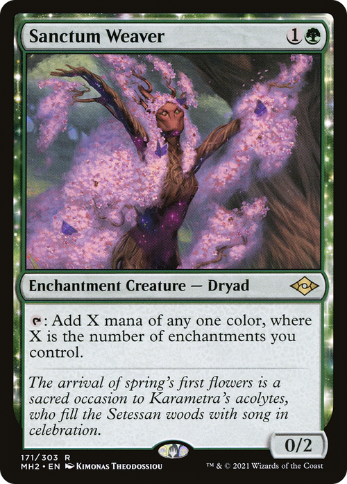 Sanctum Weaver (MH2-171) - Modern Horizons 2: (enchantment) Foil