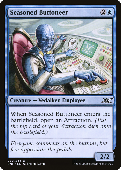 Seasoned Buttoneer (UNF-058) - Unfinity