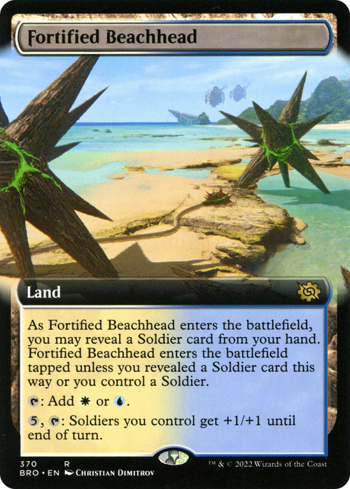 Fortified Beachhead (Extended Art) (BRO-370) - The Brothers' War: (Extended Art)