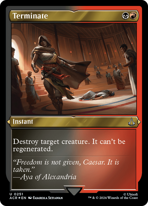 Terminate (Foil Etched) (ACR-251) - Assassin's Creed Foil