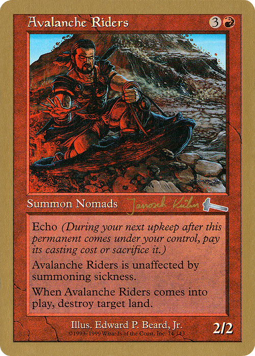 Avalanche Riders - 2000 Janosch Kuhn (ULG) (WCD-) - World Championship Decks 2000