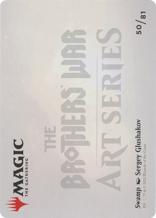 Swamp // Swamp (ABRO-050) - The Brothers' War Art Series (Borderless) Foil