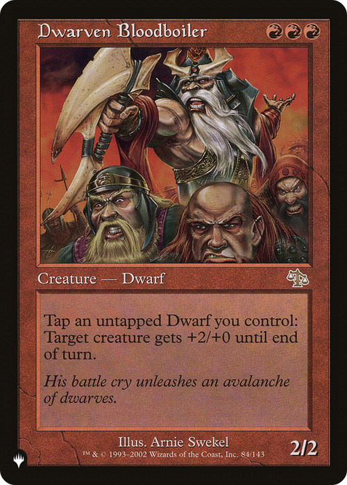 Dwarven Bloodboiler (LIST-JUD-84) - The List