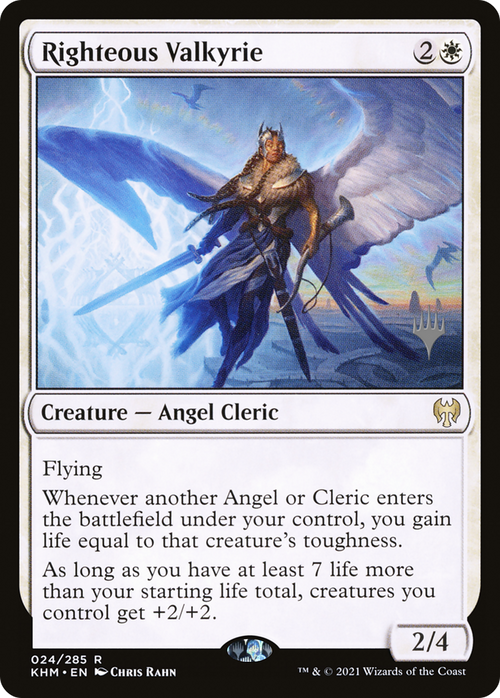 Righteous Valkyrie (PPKHM-24P) - Kaldheim Promos Foil