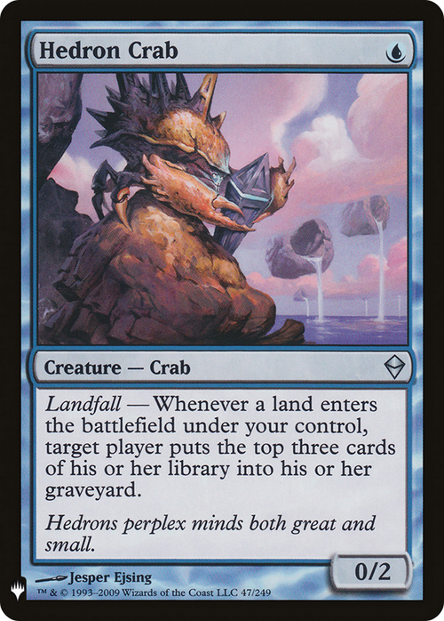 Hedron Crab (LIST-ZEN-47) - The List