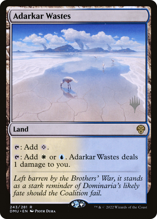 Adarkar Wastes (PPDMU-243) - Dominaria United Promos