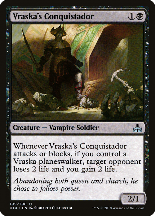 Vraska's Conquistador (RIX-199) - Rivals of Ixalan