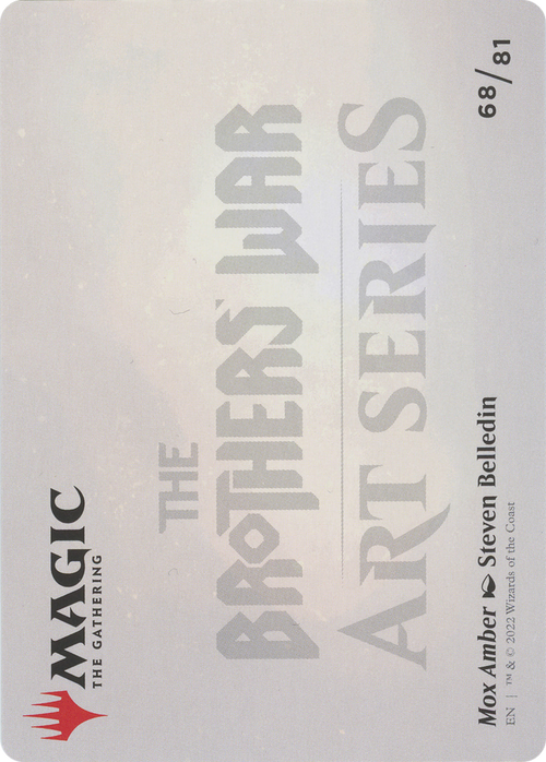 Mox Amber // Mox Amber (ABRO-068) - The Brothers' War Art Series (Borderless)
