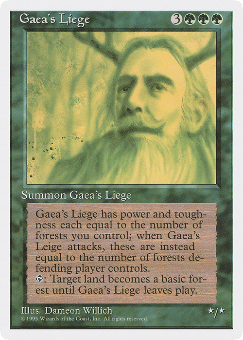 Gaea's Liege (4ED-131) - Fourth Edition