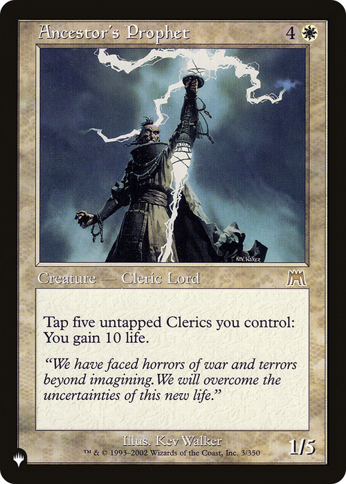 Ancestor's Prophet (LIST-ONS-3) - The List