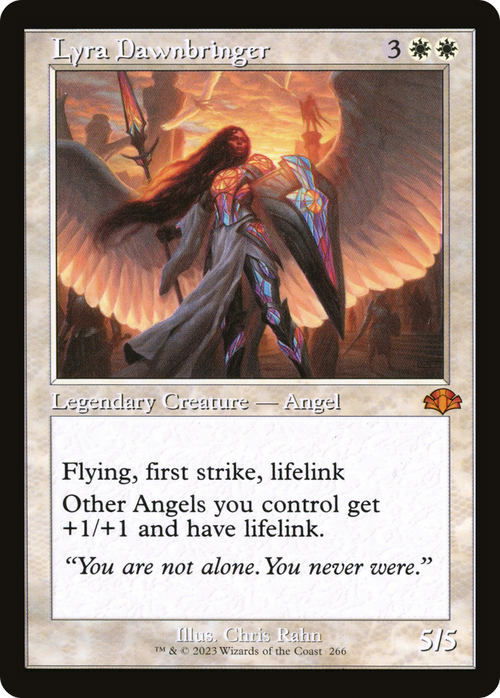 Lyra Dawnbringer (Retro Frame) (DMR-266) - Dominaria Remastered Foil