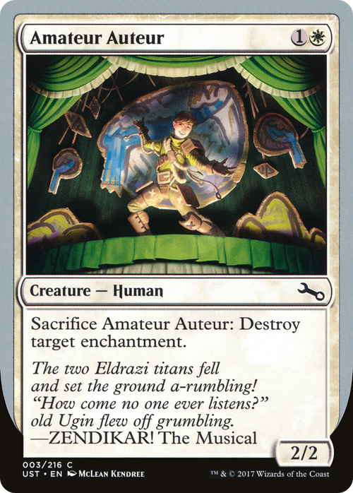 Amateur Auteur (D) (UST-03D) - Unstable Foil
