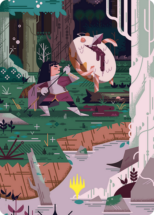 Stab Wound // Stab Wound (AWOE-069) - Wilds of Eldraine Art Series (Borderless)