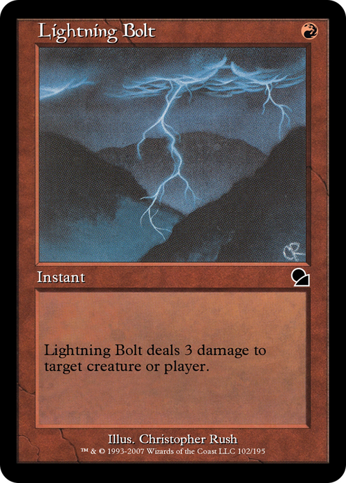 Lightning Bolt (ME1-102) - Masters Edition Foil