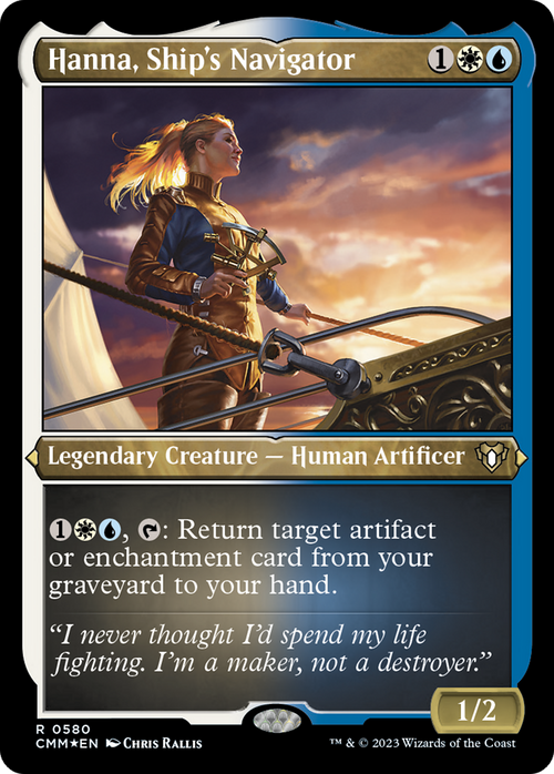 Hanna, Ship's Navigator (Foil Etched) (CMM-580) - Commander Masters Foil