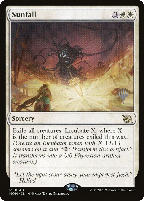 Sunfall (PPMOM-040) - March of the Machine Promos Foil