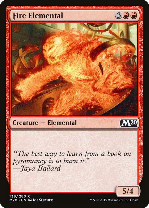 Fire Elemental (M20-138) - Core Set 2020 Foil