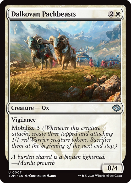 Dalkovan Packbeasts (TDM-007) - Tarkir: Dragonstorm