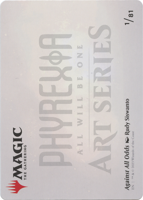 Against All Odds // Against All Odds (AONE-001) - Phyrexia: All Will Be One Art Series (Borderless)