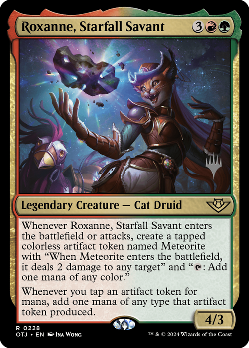 Roxanne, Starfall Savant (PPOTJ-228) - Outlaws of Thunder Junction Promos