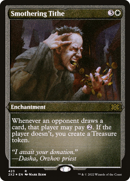 Smothering Tithe (Foil Etched) (2X2-423) - Double Masters 2022 Foil